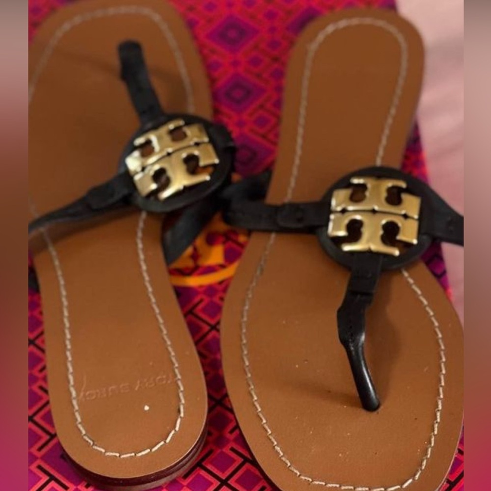 Tory Burch Mini Miller Leather Sandals size 6